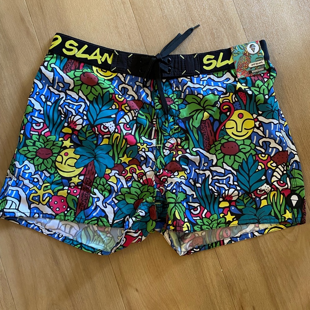 69 slam mens board shorts NWT